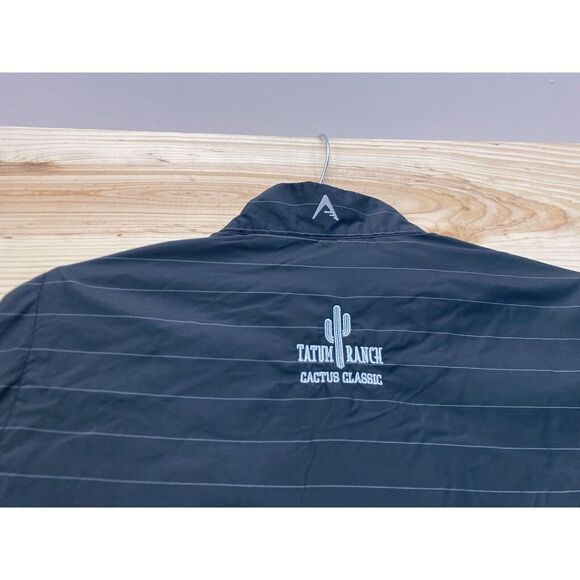 Antigua Vest Mens Large Gray Windbreaker Jacket Pullover Golf Tatum Ranch - Picture 12 of 15